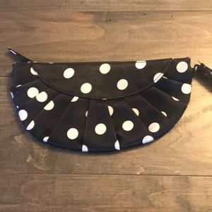 Cute retro style polka dot wristlet